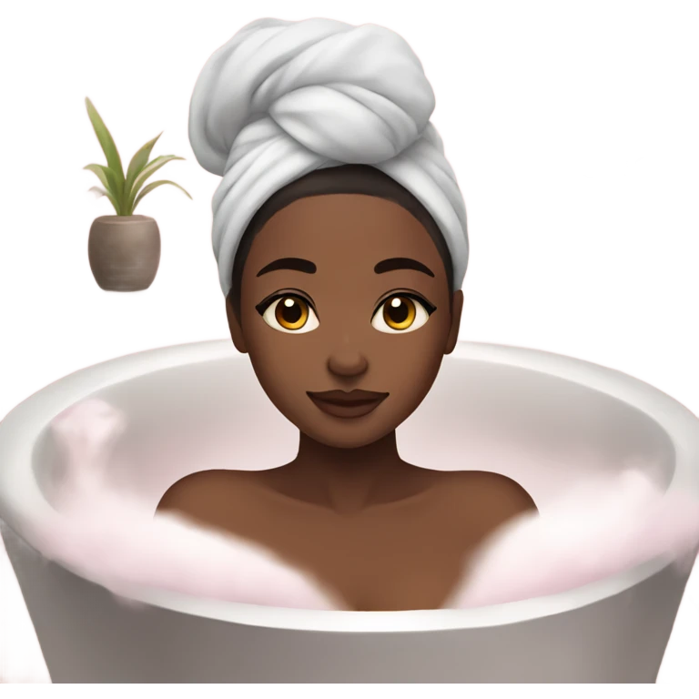aesthetic girl having a spa day emoji