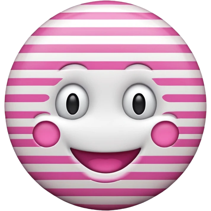 Pink and white striped emoji  emoji