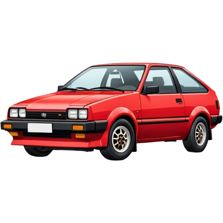 Toyota Corolla AE86 from 1980s emoji