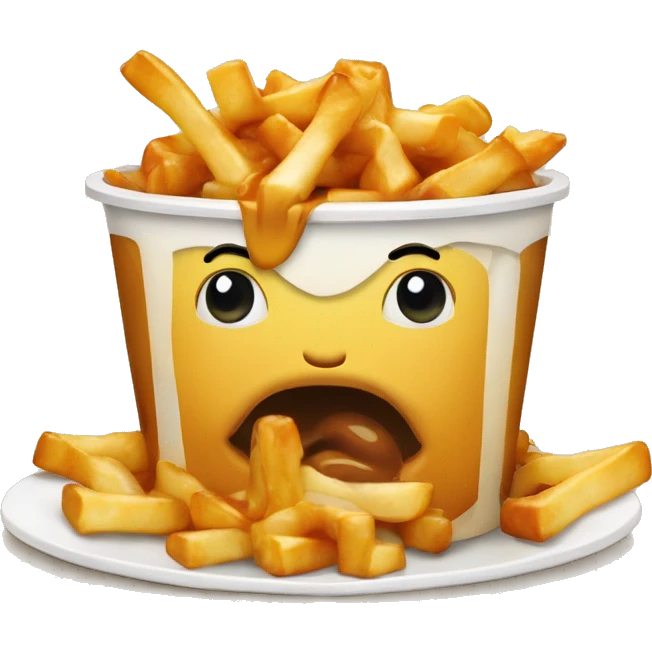 Poutine qui mange poutine emoji