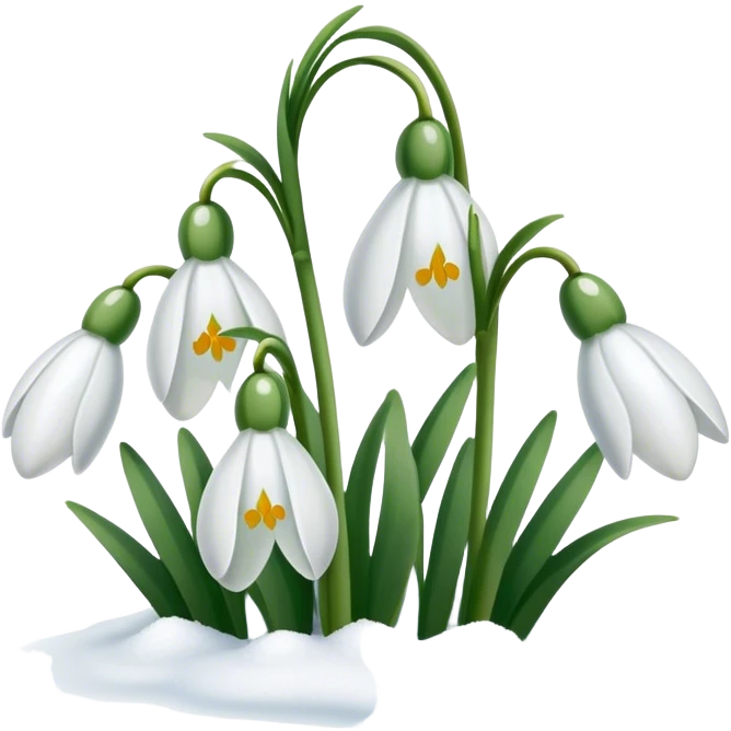 snowdrops emoji