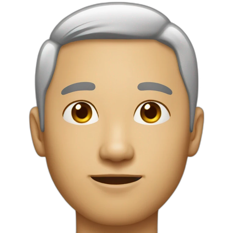 Asian man and he’s look like cat emoji