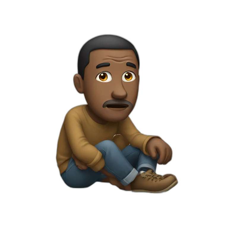 man who hates poverty emoji