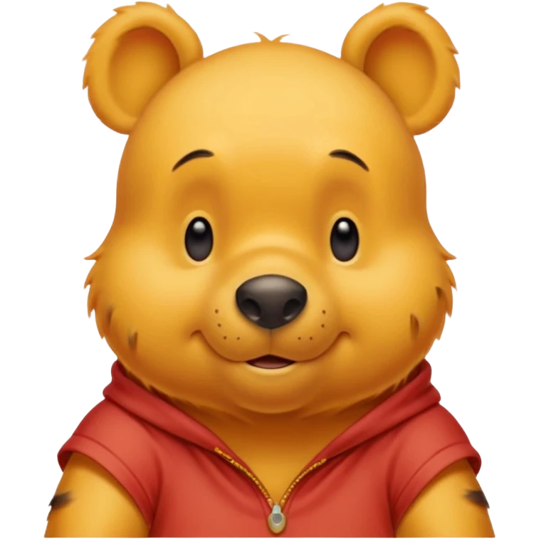 Winnie the Pooh saying “nobody is home” emoji