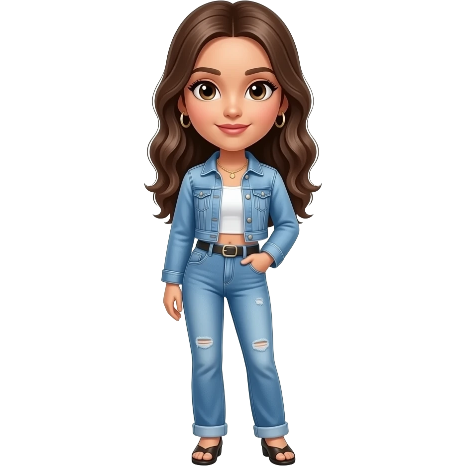 fashion bimbo from head to toe - cinematic realistic emoji