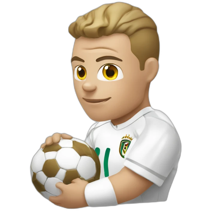 Ronaldo sur une chèvre  emoji