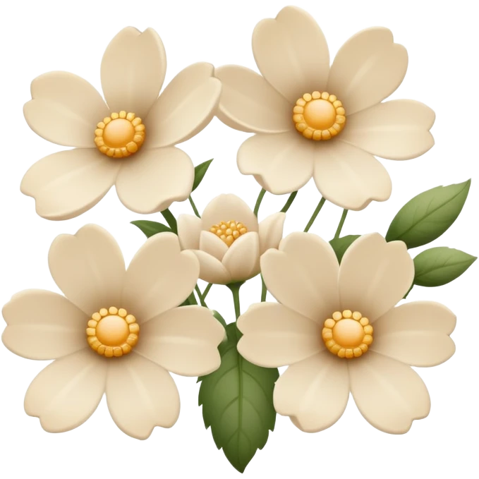 light beige flowers  emoji