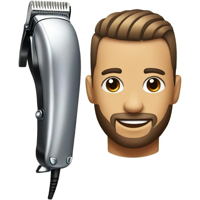 Pair of hair clippers given a fade haircut emoji