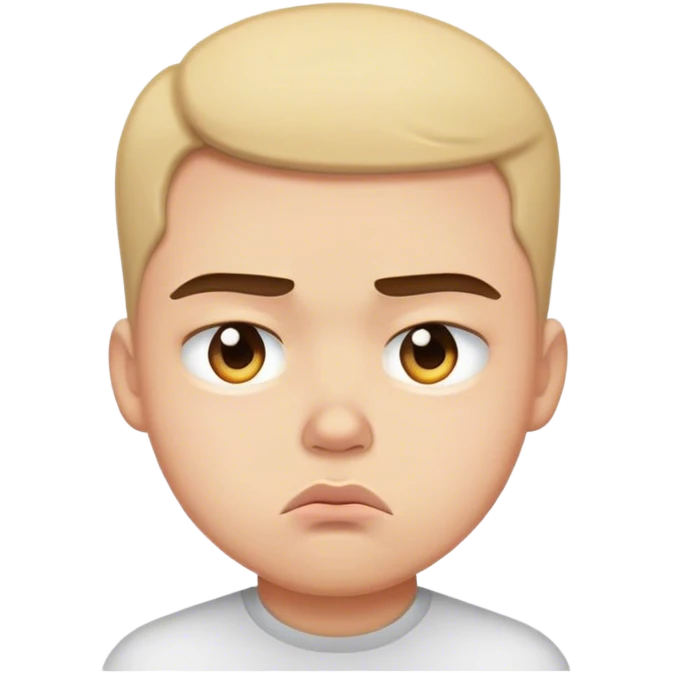 Pouty face  emoji