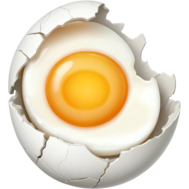 cracked egg in half emoji