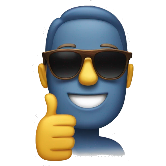 thumbs up with sunglasses emoji