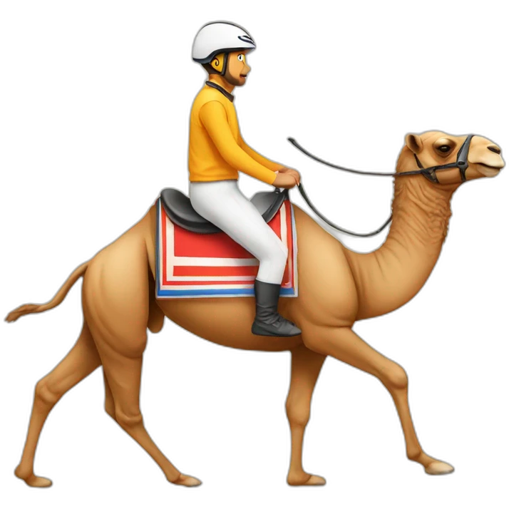 Camel in race emoji