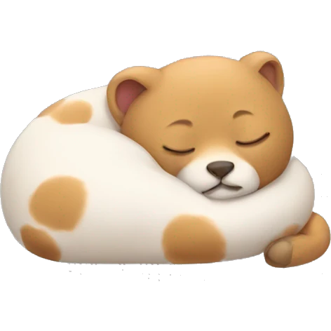 Cute sleeping animal emoji