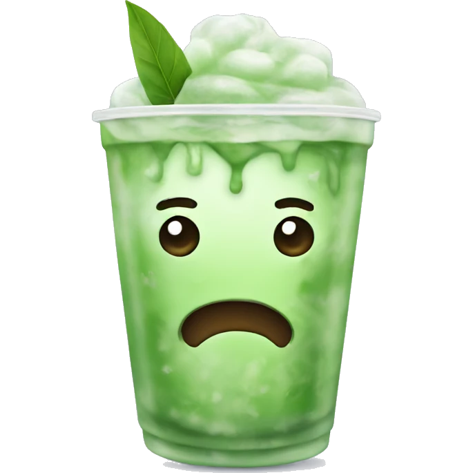 Iced matcha emoji
