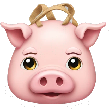 A pig bag emoji