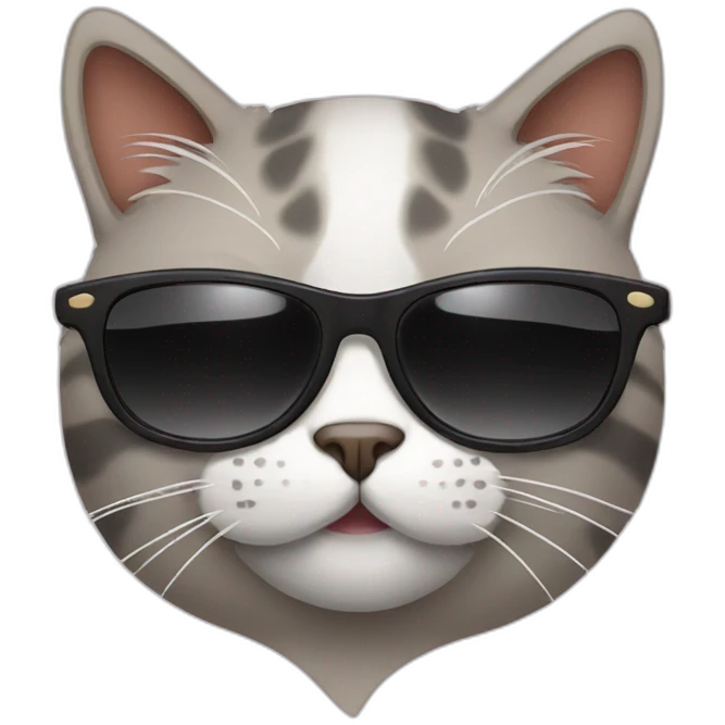 Cat with sunglasses emoji