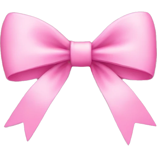 pink bow emoji