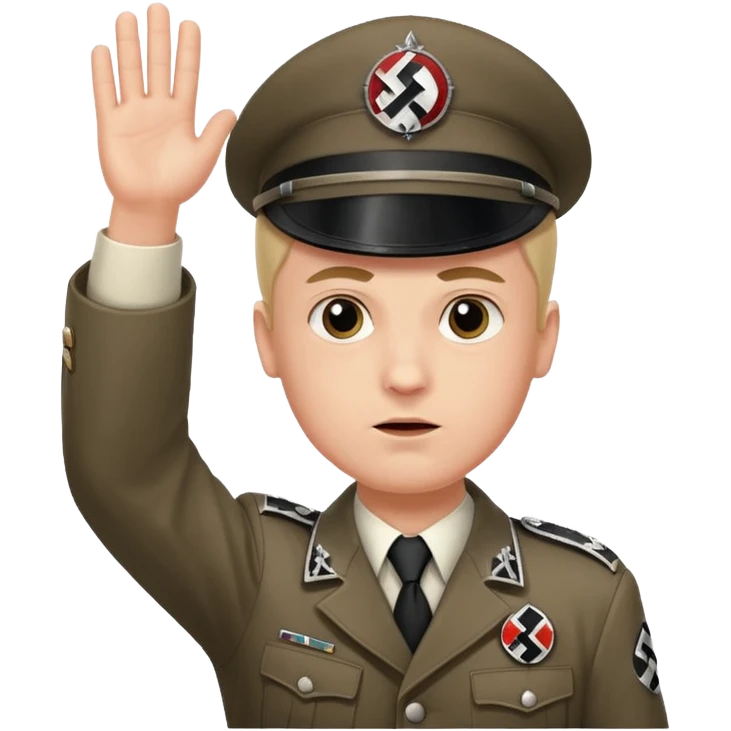 hitler salut nazis emoji