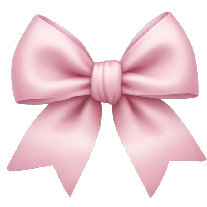 Light pink bow emoji