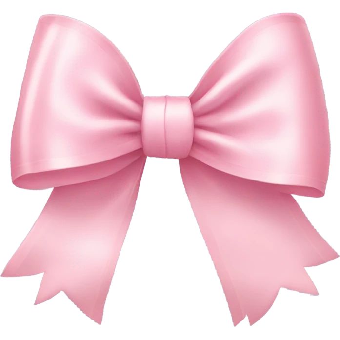 light pink ribbon bow emoji