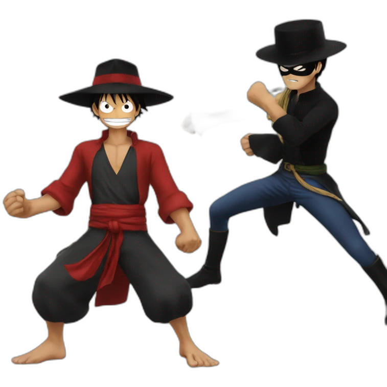Luffy vs Zorro emoji