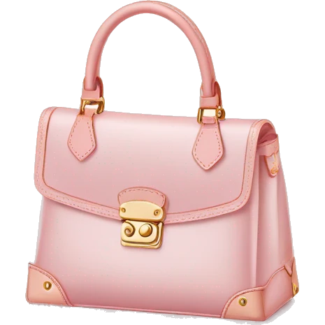 White Designer Louis Vuitton bag with light pink monogram and trim emoji
