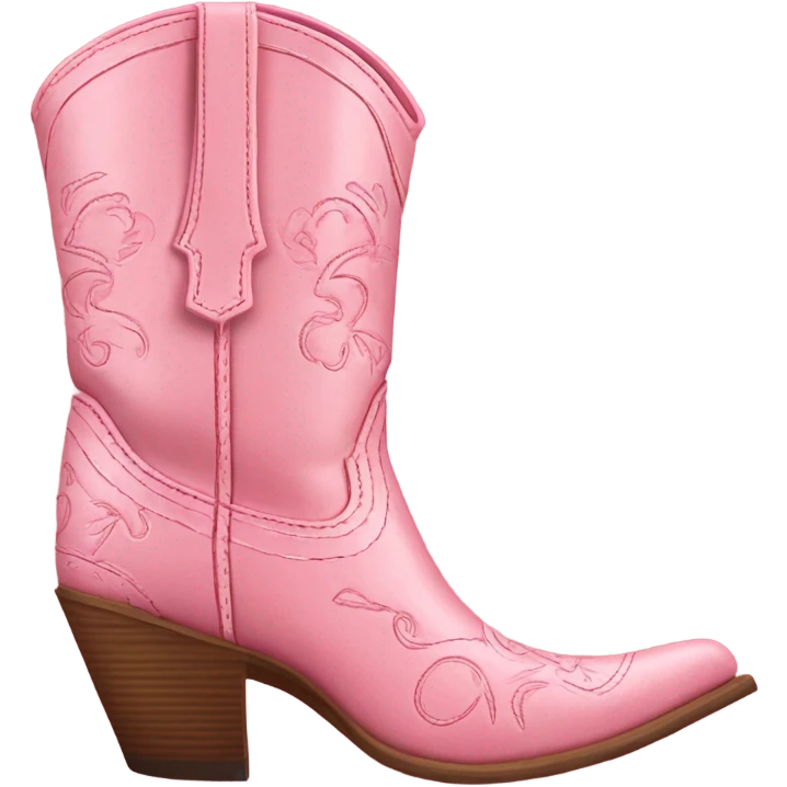 Pink cowgirl boots emoji