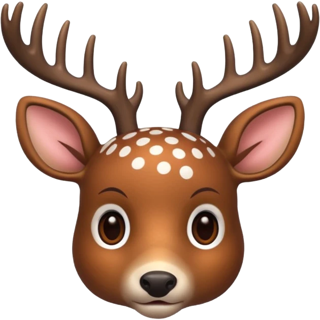 polka dot deer emoji