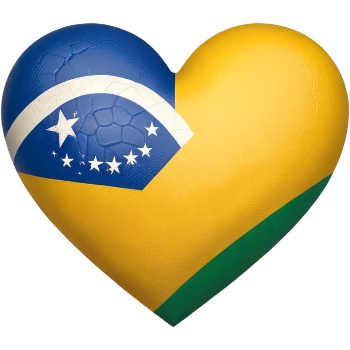 Brazil flag heart emoji emoji