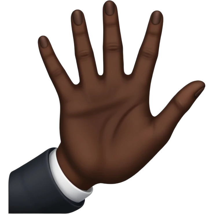 black hand shows class emoji