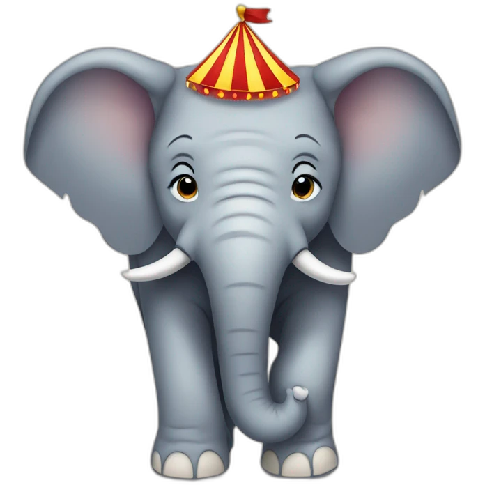 elephant in a circus emoji