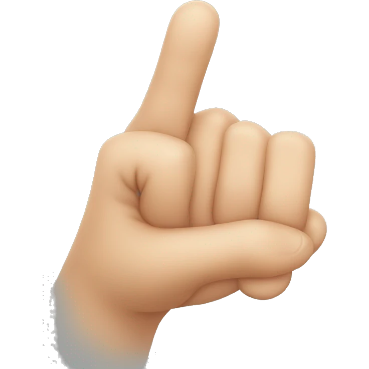 a finger pointing downward emoji