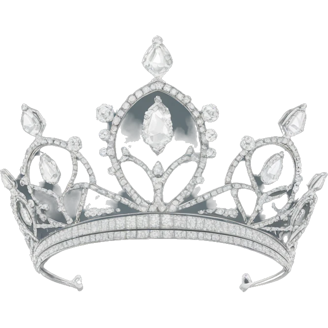 Elegant tiara with diamonds  emoji