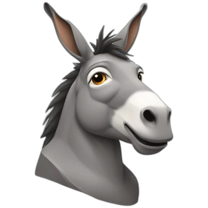 a donkey as a philosopher emoji