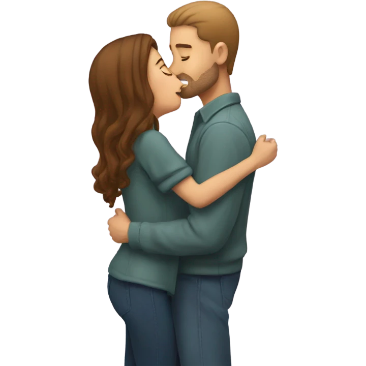 Me kissing my girl emoji