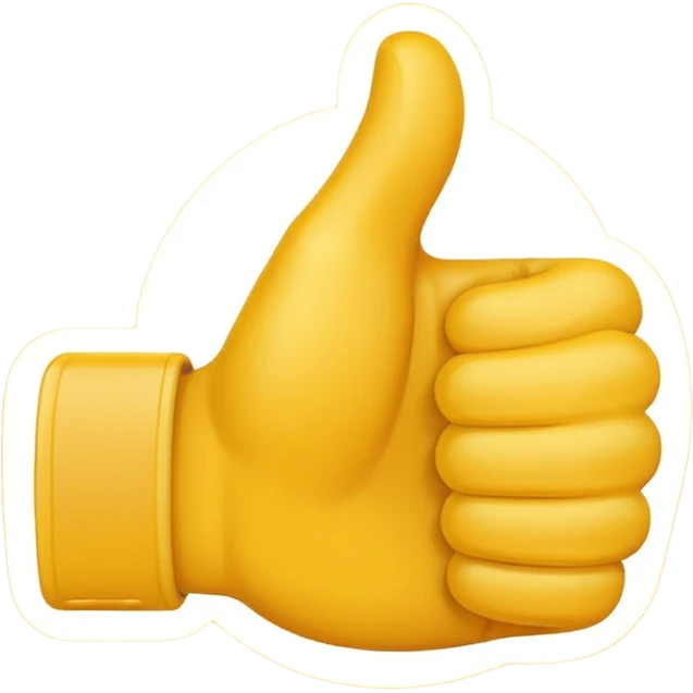 thumbs up emoji, positive gesture emoji
