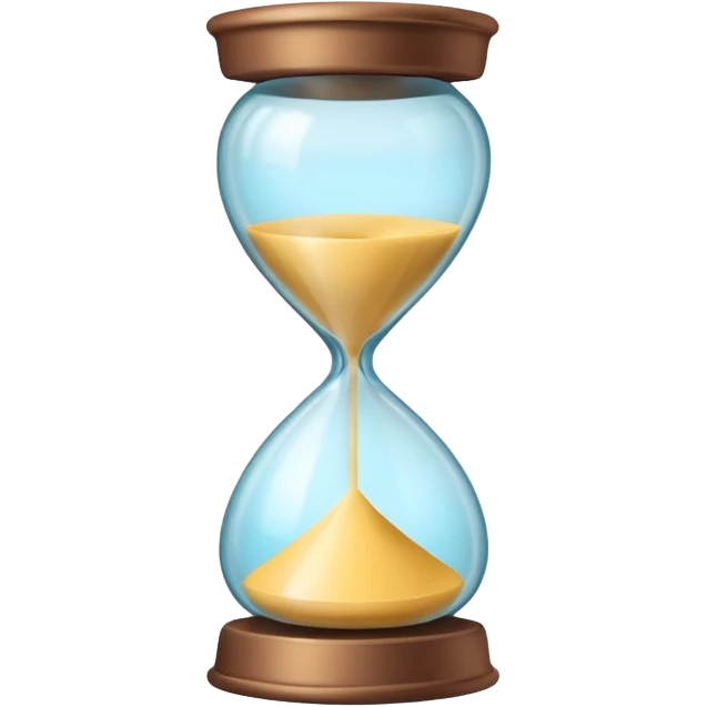 minimal emoji of glowing skin progress over time, hourglass or timeline symbol, pastel tones, represents visible results after consistent treatments emoji