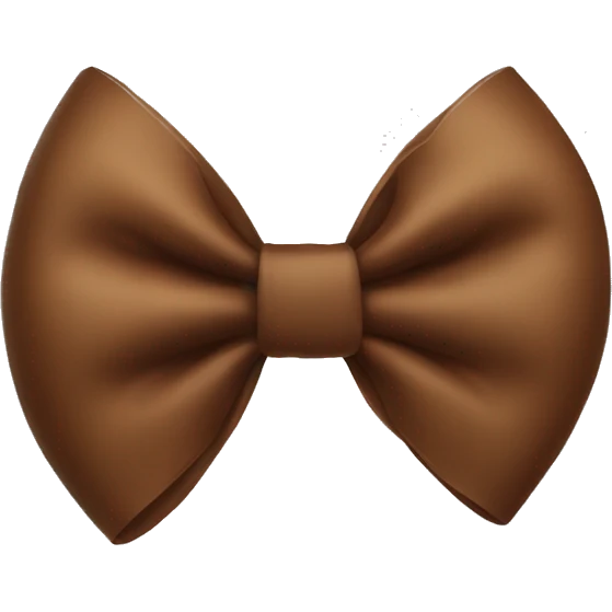 Brown bow emoji