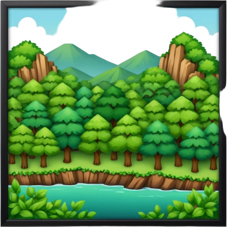 In our hometown, there’s plenty of trees emoji