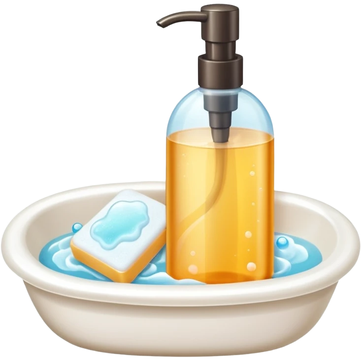Soap and shampoo emoji