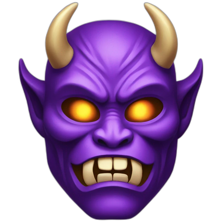 purple oni mask emoji