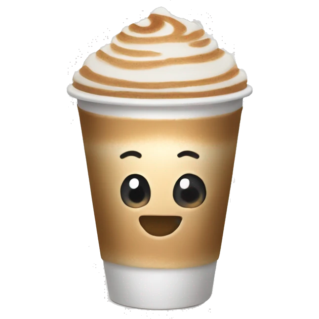 Latte in a to go cup  emoji