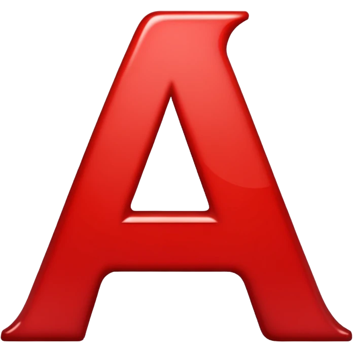 Red Letter A emoji