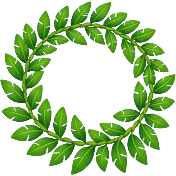 Ti leaf lei  emoji