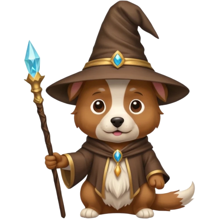 Dog wizard emoji