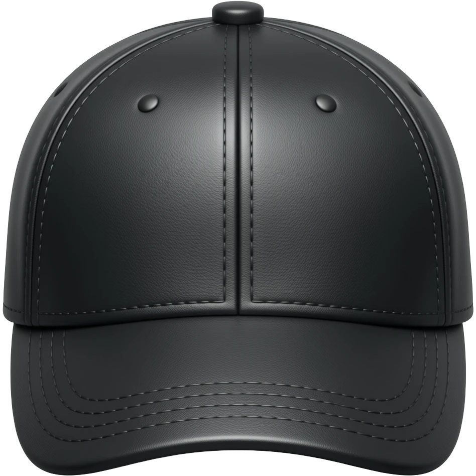 a leather Dom black leather cap emoji