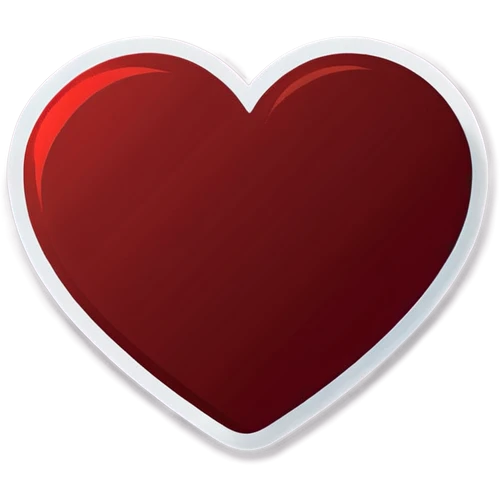 dark red heart  emoji