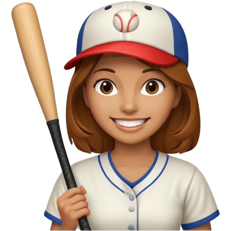 Make one about a women holding a bat now  emoji