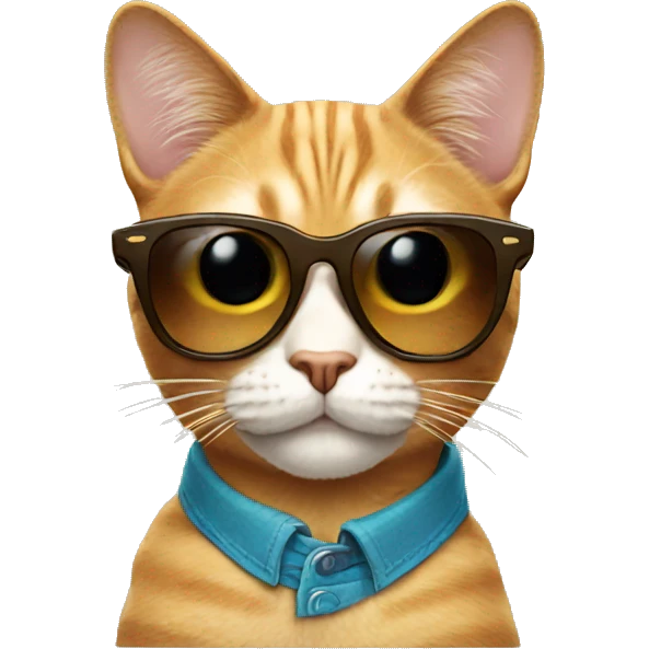 Cat with sunglasses emoji