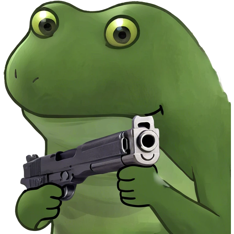holding a gun emoji